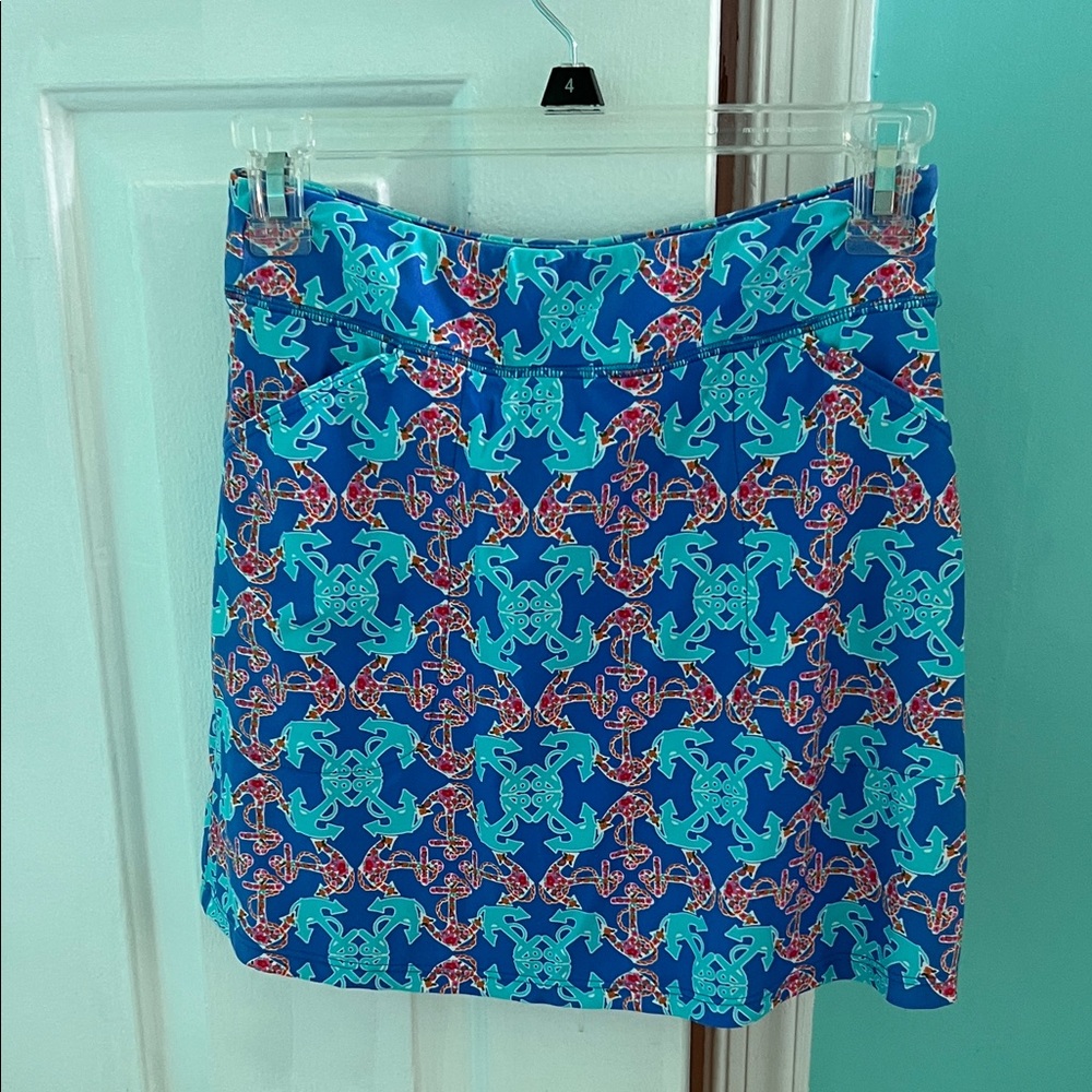 Spunkwear Blue and Pink Skort  Resort Wear